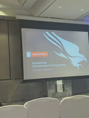 The 'DrawMeATree' talk on the second day